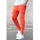 Madmext Orange Zipper Detailed Sweatpants 2937 - Turuncu