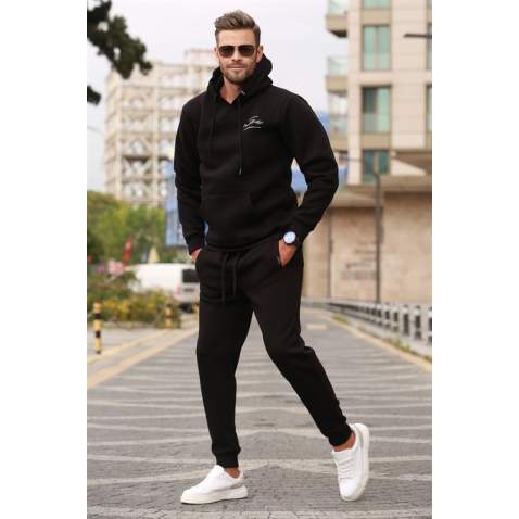 Madmext Black Tracksuit For Men 5633 - Siyah