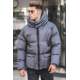 Madmext Men Smoke Gray Puffer Jacket 5131 - Füme