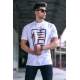 Madmext Men Printed White T-Shirt 5390 - Beyaz