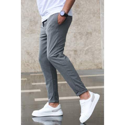 Madmext Men Anthracite Jogger Trousers 4242 - Antrasit