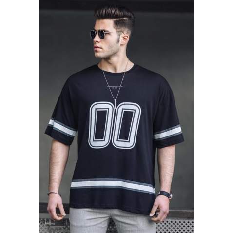 Madmext Men Black T-shirt 4974 - Siyah