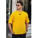 Madmext Yellow Oversize T-shirt for Men 5233 - Sarı