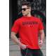 Madmext Red Printed T-shirt for Men 4969 - Kırmızı