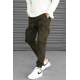 Madmext Men Slim Fit Khaki Cargo Trousers 5704 - Haki