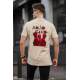 Madmext Men Printed Beige T-shirt 5383 - Bej