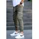 Men Cargo Khaki Trousers 5437 - Haki