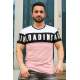 Madmext Soft Pink "Loading" Printed T-shirt for Men 2974 - Pudra