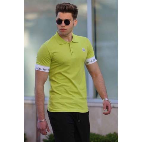 Madmext Green Polo Shirt for Men 4574 - Yeşil