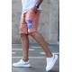 Madmext Soft Pink Nasa Printed Capri for Men 4248 - Pudra