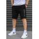 Madmext Black Capri Shorts 5403 - Siyah