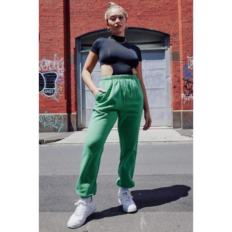 Women Green Oversize Sweatpants MG1235 - Yeşil