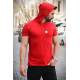 Madmext Red Rapped T-shirt wirh Hood for Men 3069 - Kırmızı