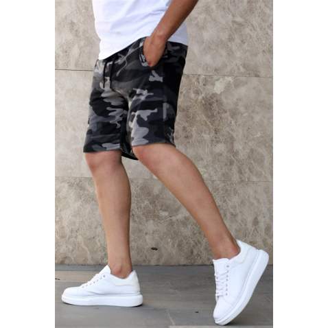 Madmext Men Regular Fit Anthracite Shorts 5415 - Antrasit