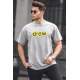 Madmext Men Gray T-shirt 5205 - Gri