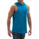 Sleeveless T-Shirt In Hooded turquoise 2893 - Turkuaz