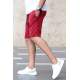 Madmext Maroon Capri Shorts 4849 - Bordo