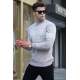 Mink Gray Turtleneck Knitwear Sweater 5970 - Vizon