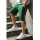 Madmext Green Striped Capri for Men 2905 - Yeşil