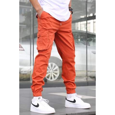 Tile Red Slim Fit Jogger Trousers 5740 - Kiremit