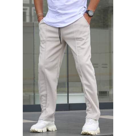 Beige Relaxed Jogger Trousers 5478 - Bej