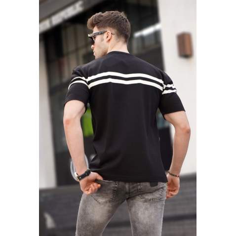 Madmext Men Black T-Shirt 5682 - Siyah