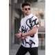 Madmext Men Designed White T-shirt 5811 - Beyaz