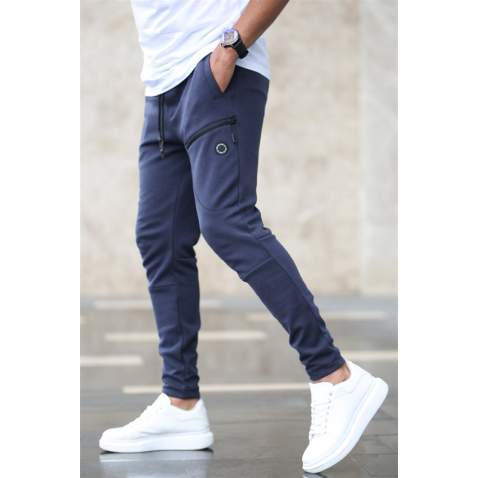 Madmext Men Basic Navy Blue Sweatpants 4207 - Lacivert