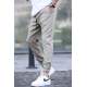 Khaki Slim Fit Jogger Trousers 5472 - Haki