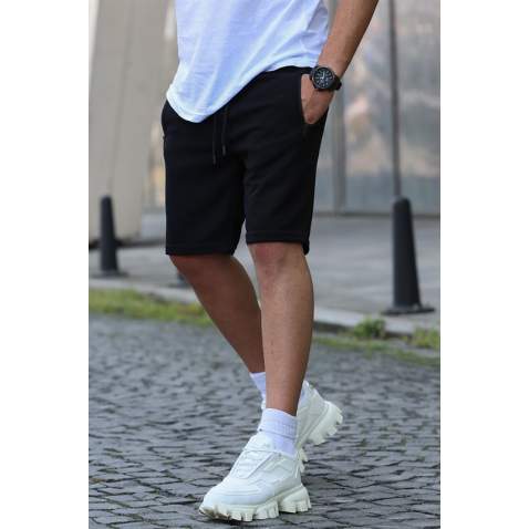 Men Black Basic Shorts 5464 - Siyah