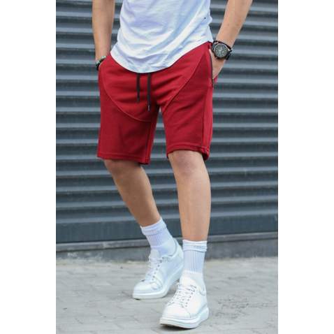 Men Maroon Capri Shorts - Bordo