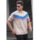 Madmext Men Beige T-shirt 5211 - Bej