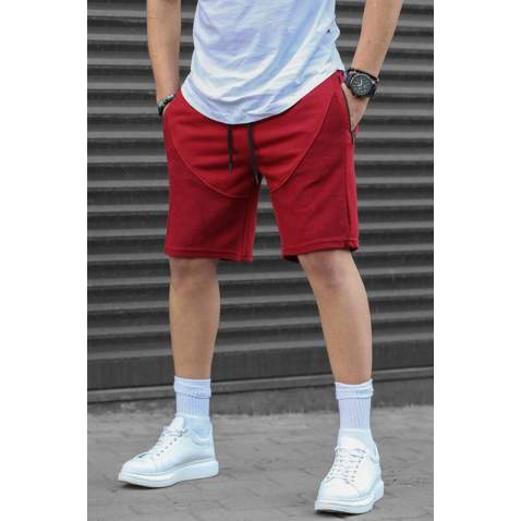 Men Maroon Capri Shorts - Bordo