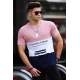 Madmext Soft Pink Three-Tone T-shirt for Men 3071 - Pudra