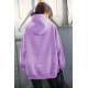 Mad Girls Printed Oversize Lilac Sweatshirt MG1287 - Lila