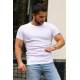 Madmext Men Basic White T-Shirt 4077 - Beyaz