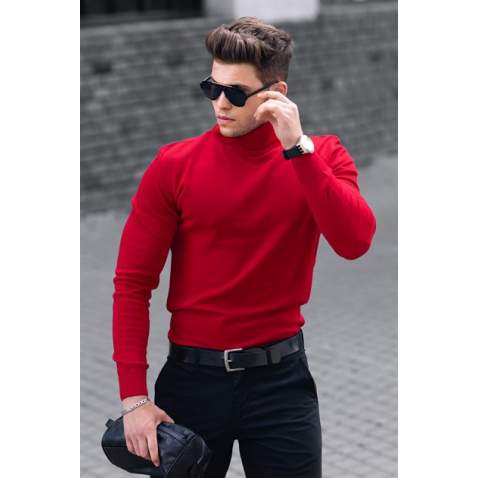 Madmext Red Jumper with Roll Neck 4656 - Kırmızı