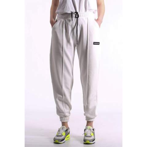 Mad Girls White Jogger Sweatpants MG303 - Beyaz