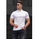 Madmext Men Mock Turtleneck White T-shirt 5282 - Beyaz