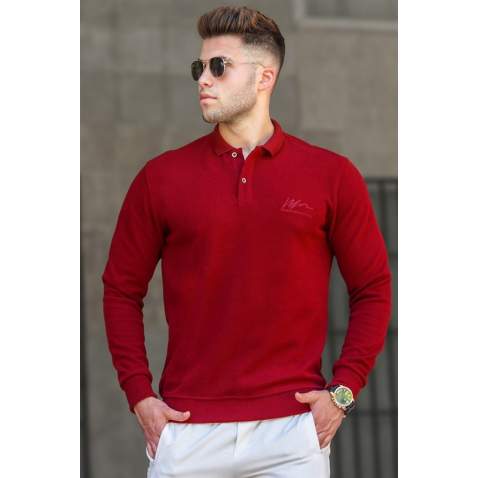 Madmext Men Red Polo Knitwear 5153 - Kırmızı