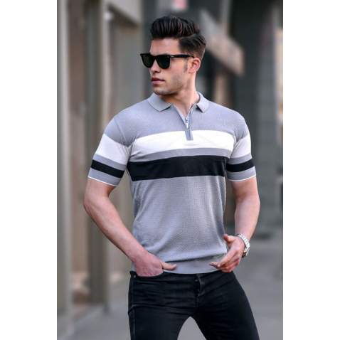 Men Dark Gray Polo T-Shirt 5730 - Koyu gri