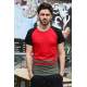 Madmext Red Striped T-shirt for Men 3014 - Kırmızı