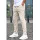 Beige Relaxed Fit Jogger Trousers T5480 - Bej