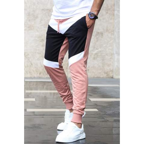 Madmext Men Soft Pink Sweatpants 2927 - Pudra