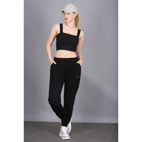 Mad Girls Black Jogger Sweatpants MG303 - Siyah