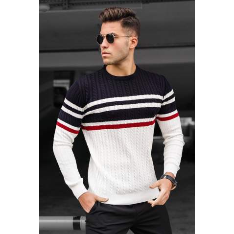 Madmext Navy Blue Turtleneck Sweater For Men 5197 - Lacivert