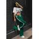 Mad Girls Green Bell Bottom Sweatpants MG1294 - Yeşil