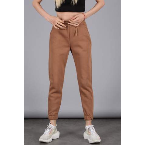 Mad Girls Beige Sweatpants MG051 - Bej