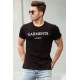 Madmext Black Printed T-shirt for Men 4018 - Siyah