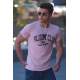 Madmext Soft Pink Printed T-shirt for Men 4591 - Pudra